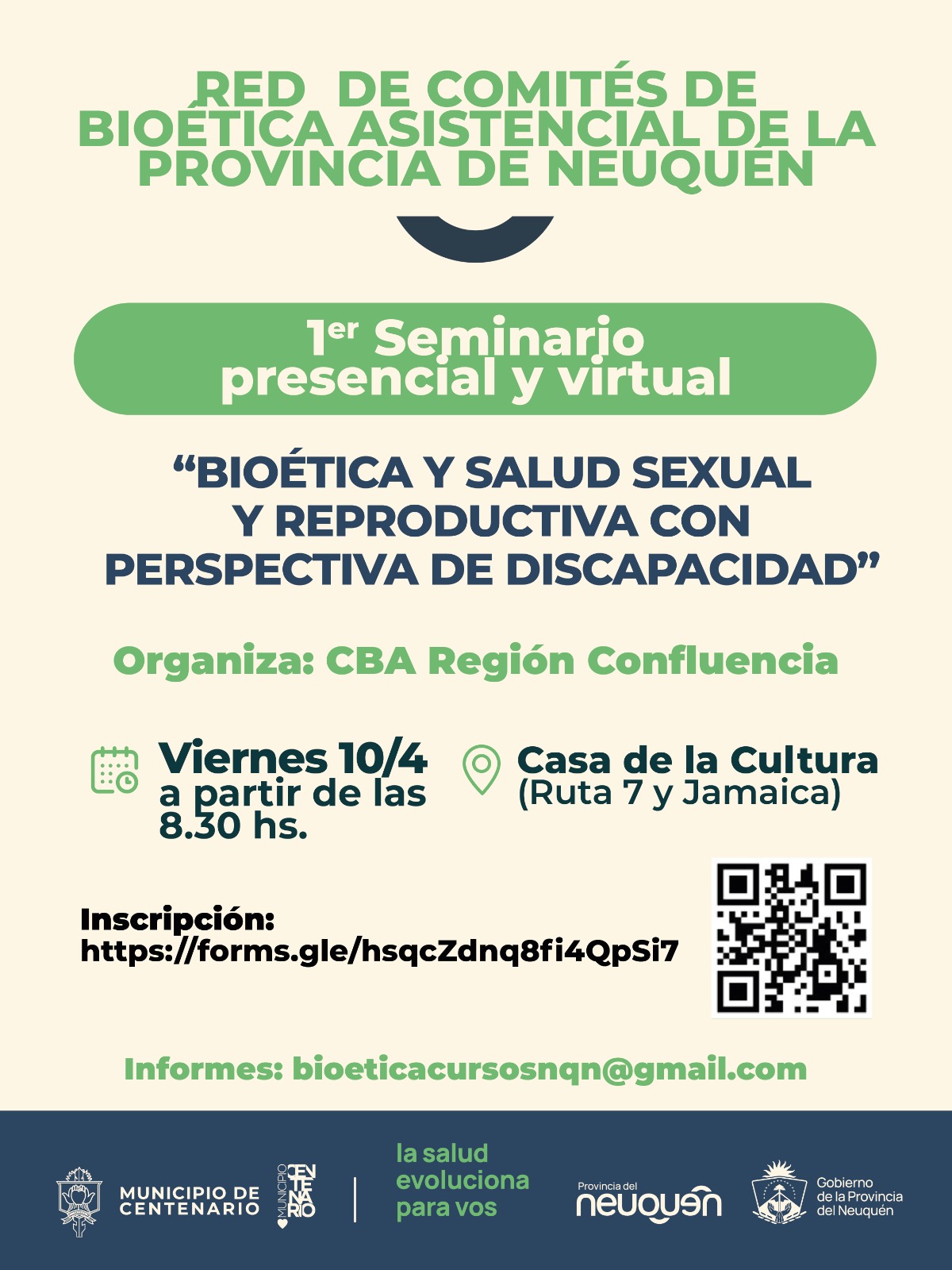 Imagen de CENTENARIO SEDE DEL 1° SEMINARIO DE BIOÉTICA Y SALUD SEXUAL CON PERSPECTIVA DE DISCAPACIDAD
