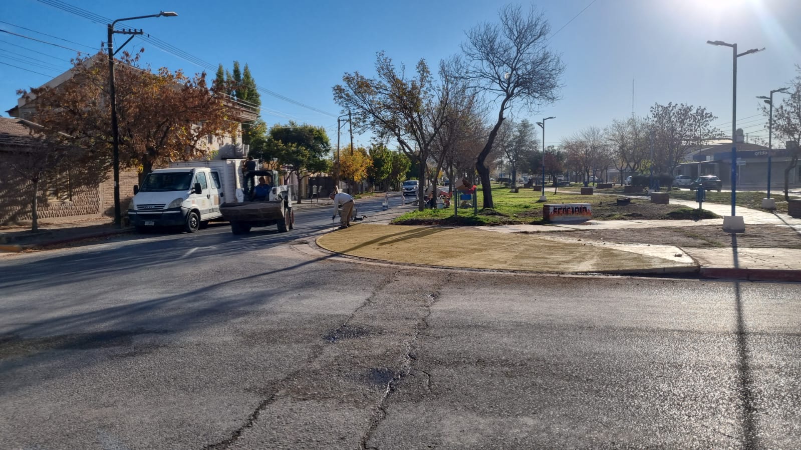 Imagen de PLAN DE BICISENDAS EN AVENIDA DEL LIBERTADOR: CONTINÚAN LOS TRABAJOS
