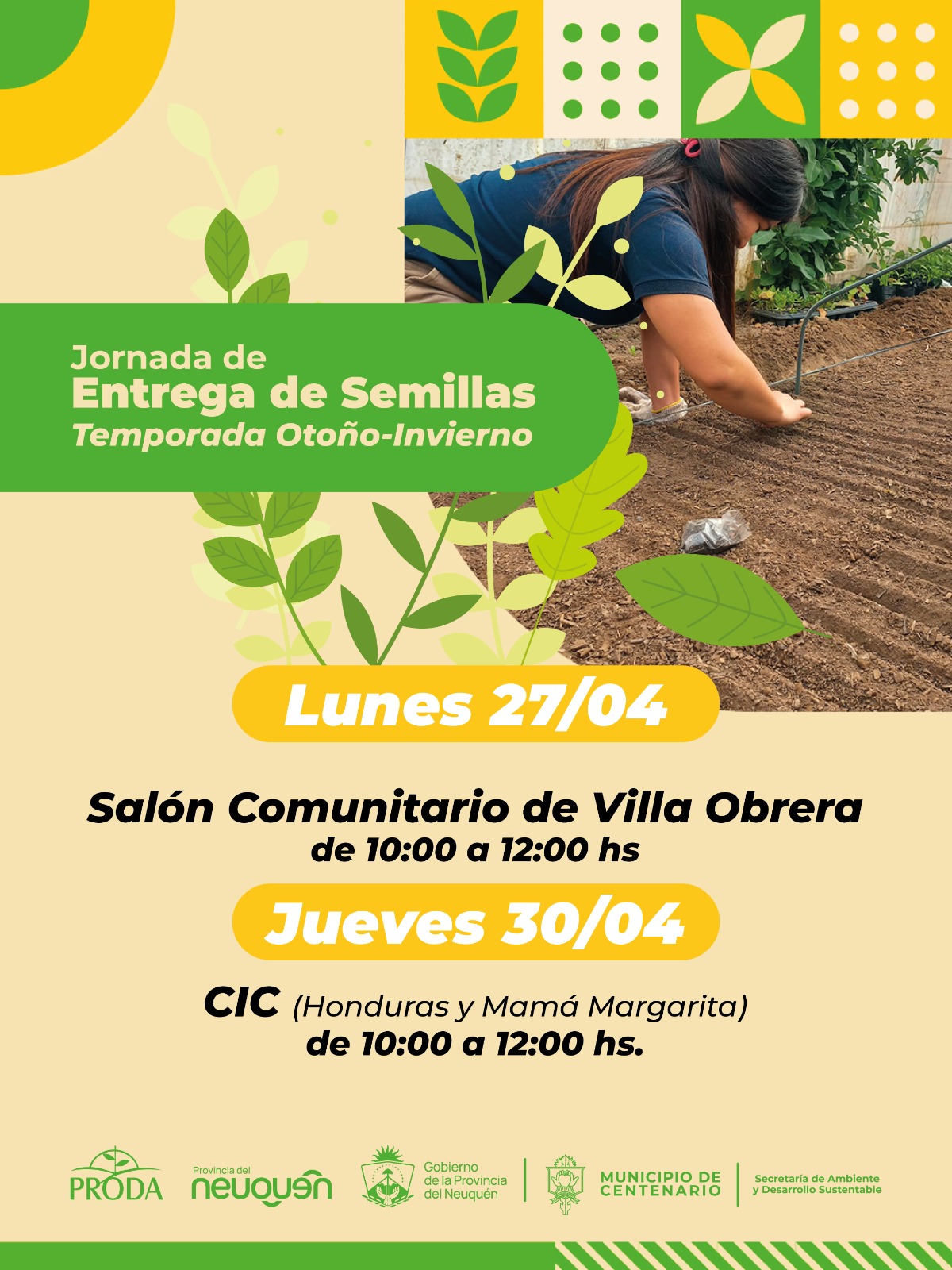 Imagen de LA TEMPORADA DE HUERTA SE PONE EN MARCHA CON UNA NUEVA ENTREGA DE SEMILLAS EN LA CIUDAD