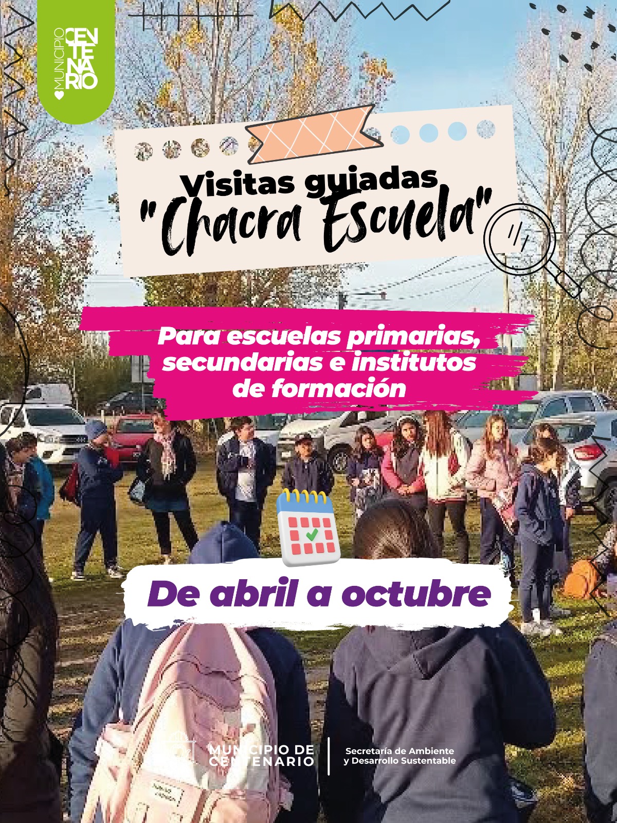 Imagen de LA CHACRA ESCUELA MUNICIPAL LÍA ENCALADA VUELVE A ABRIR SUS PUERTAS CON EXPERIENCIAS EDUCATIVAS PARA TODA LA COMUNIDAD