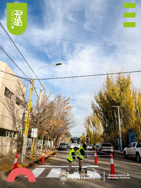 Imagen de CONTINÚA LA DEMARCACIÓN VIAL EN EL CASCO HISTÓRICO DE CENTENARIO