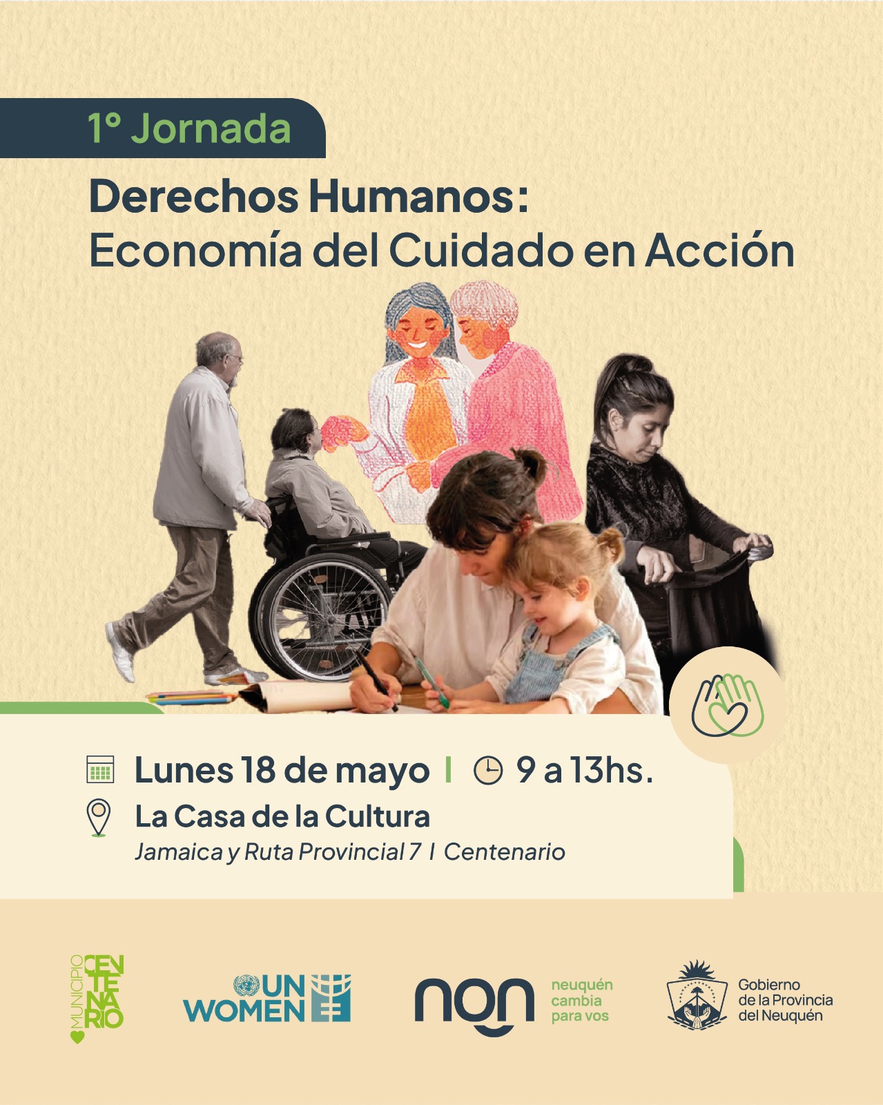 Imagen de CENTENARIO SERÁ SEDE DE LA 1° JORNADA DE DERECHOS HUMANOS SOBRE ECONOMÍA DEL CUIDADO