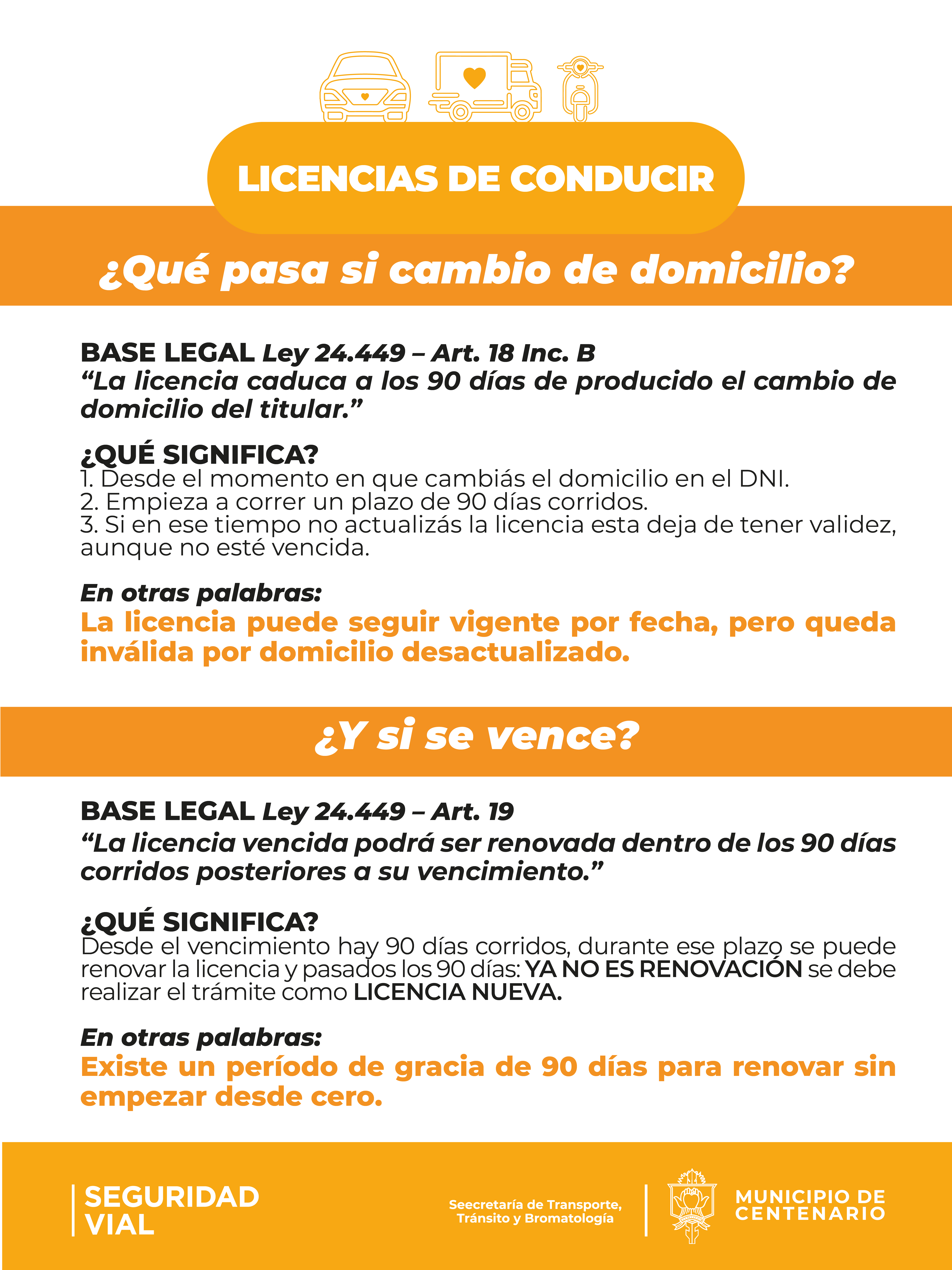 Imagen de CAMBIO DE DOMICILIO: RECUERDAN LA OBLIGACIÓN DE ACTUALIZAR LA LICENCIA DE CONDUCIR