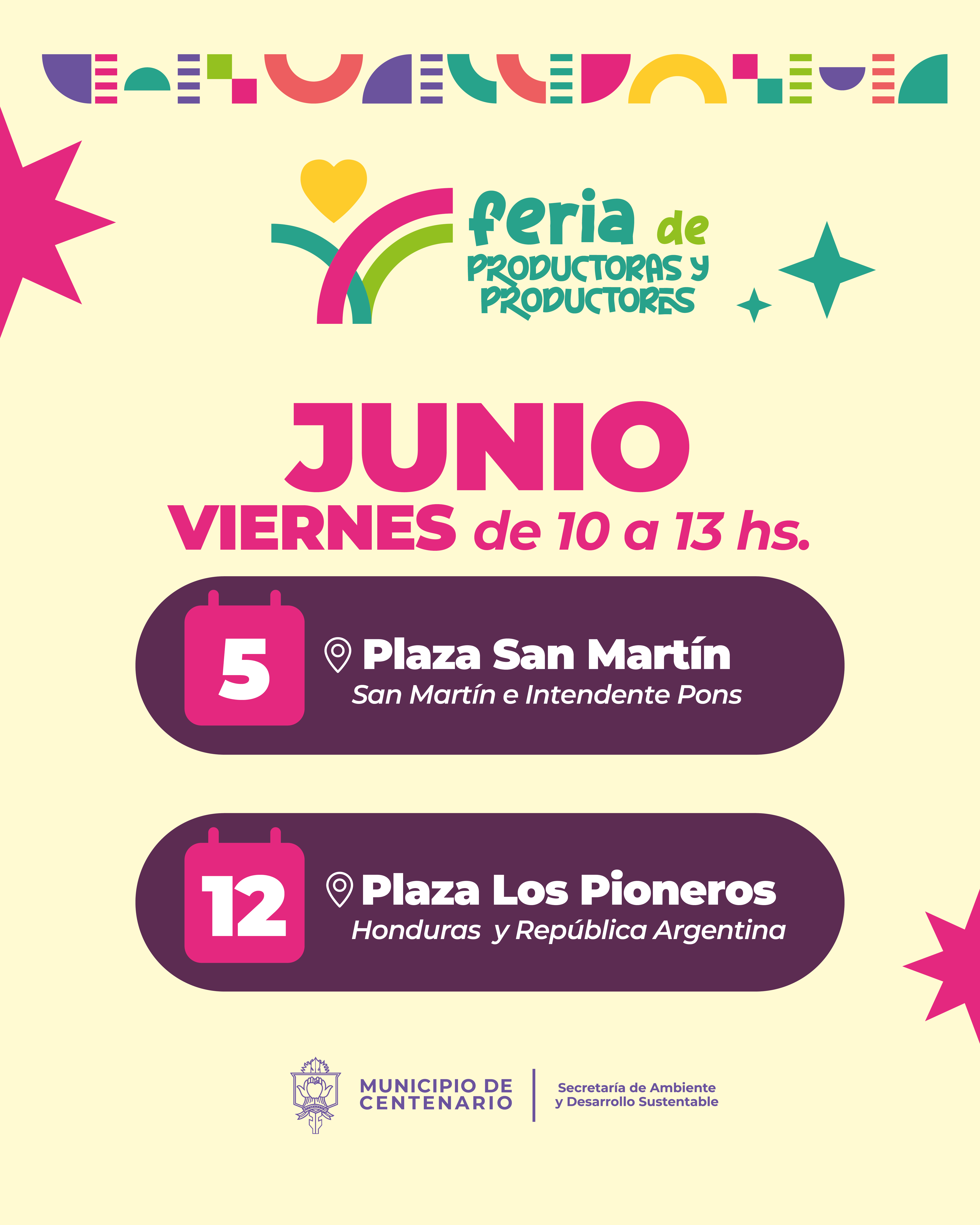 Imagen de CENTENARIO REALIZARÁ MAÑANA UNA NUEVA EDICIÓN DE LA FERIA DE PRODUCTORAS Y PRODUCTORES