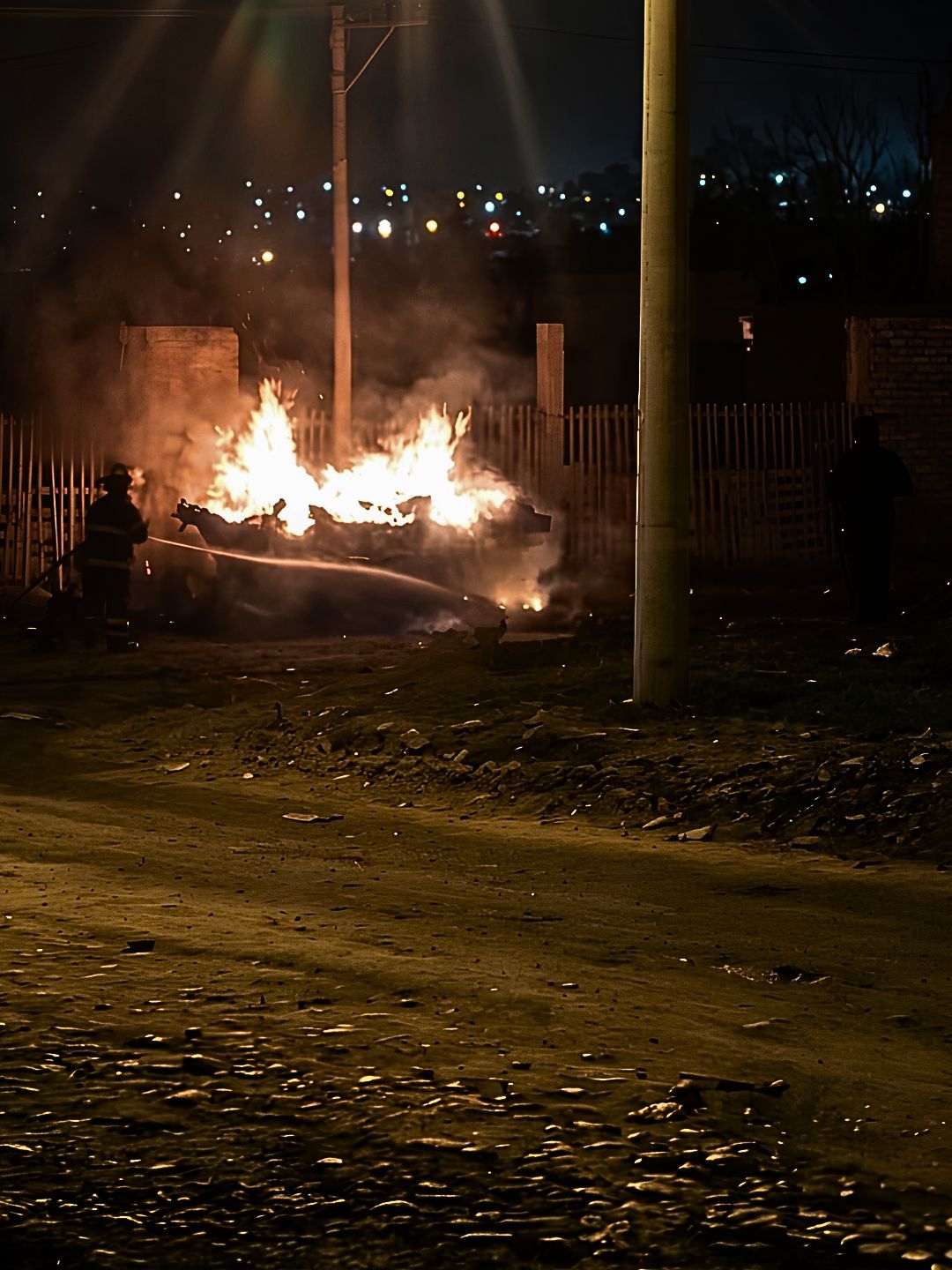 Imagen de VANDALIZARON UN CONTENEDOR DE RESIDUOS Y DEBIÓ INTERVENIR BOMBEROS EN DOS OPORTUNIDADES