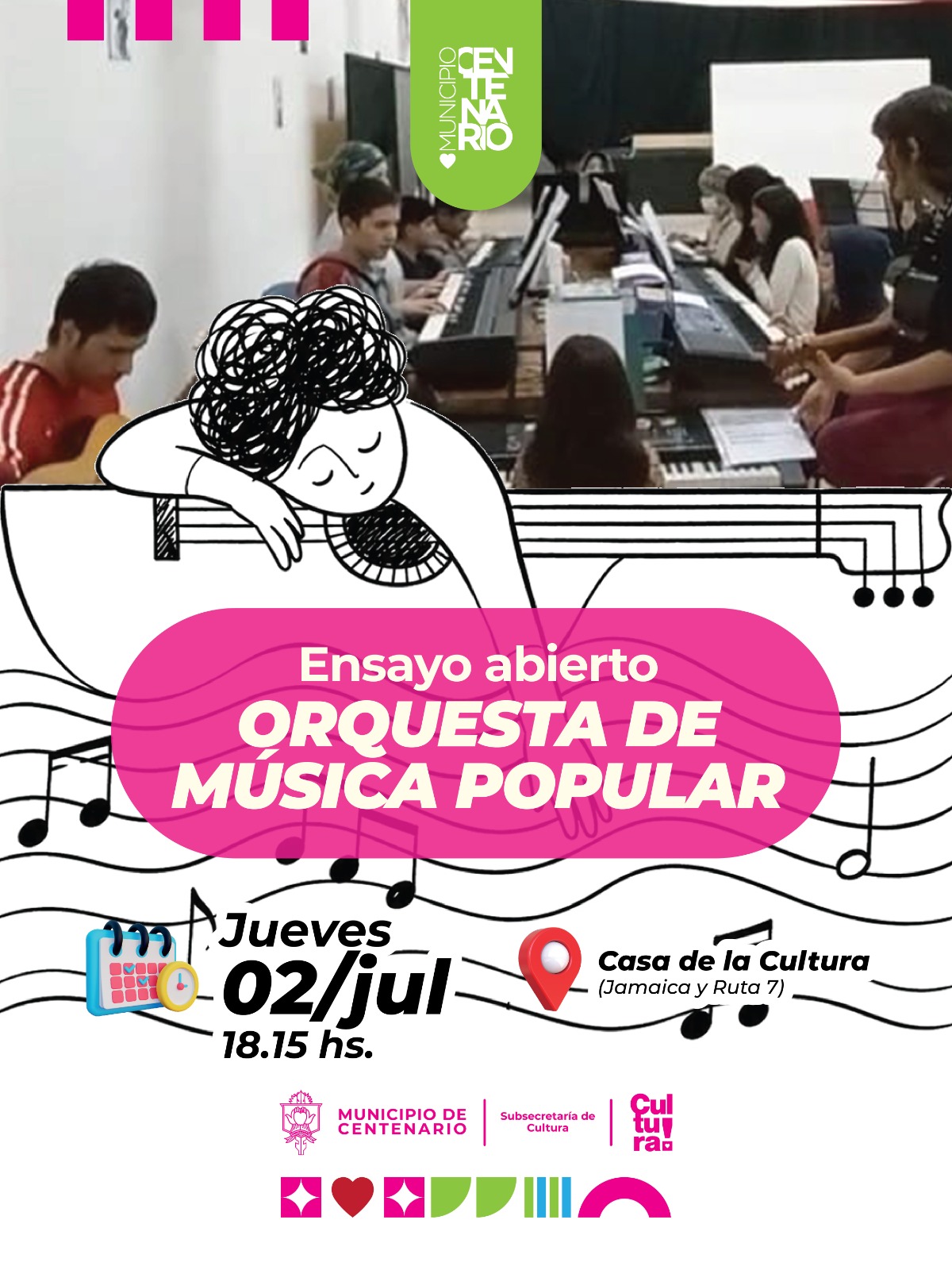 Imagen de LA ORQUESTA DE MÚSICA POPULAR REALIZARÁ UN ENSAYO ABIERTO A LA COMUNIDAD