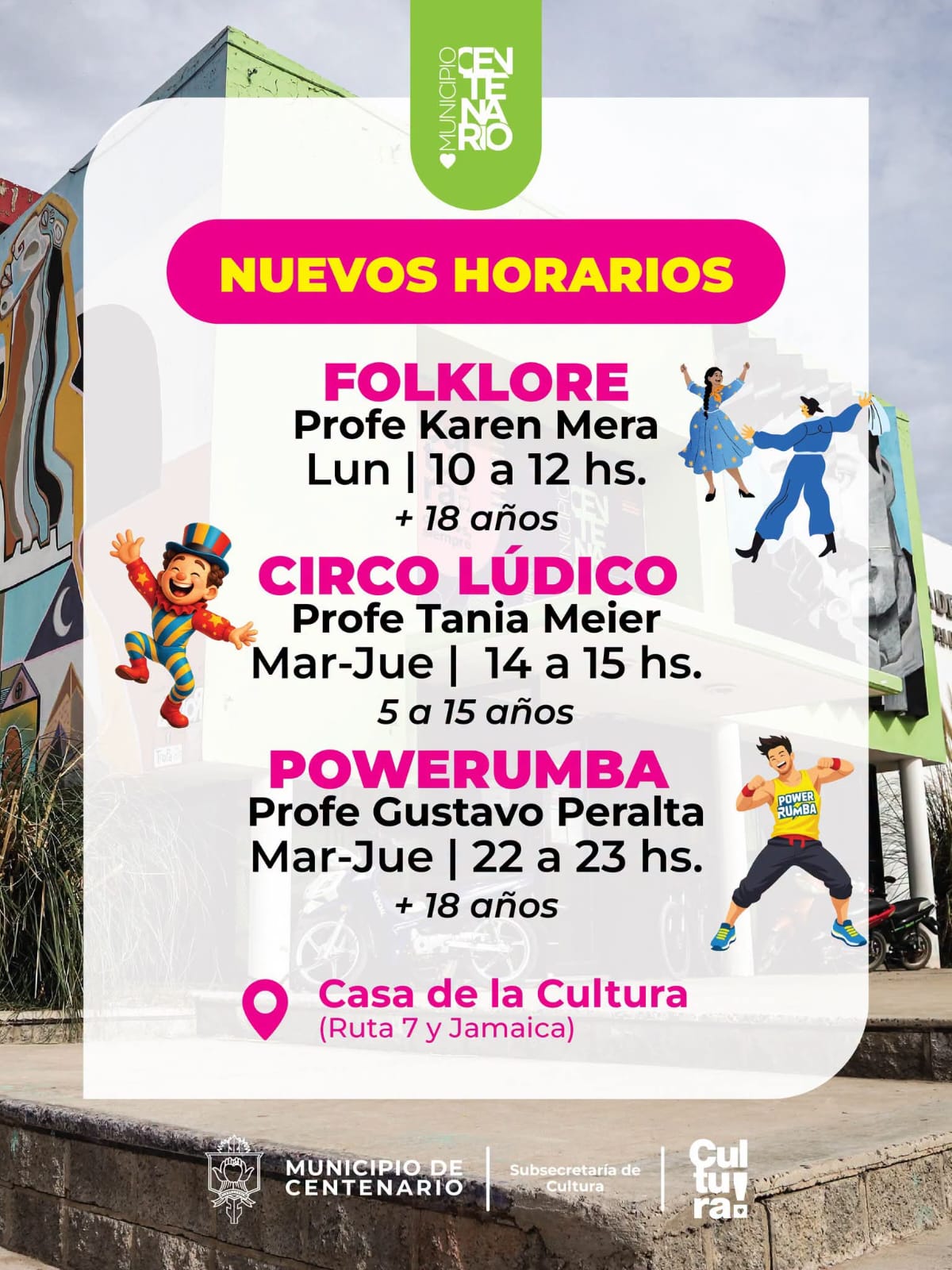 Imagen de LA CASA DE LA CULTURA INCORPORA NUEVOS HORARIOS PARA TRES TALLERES MUNICIPALES