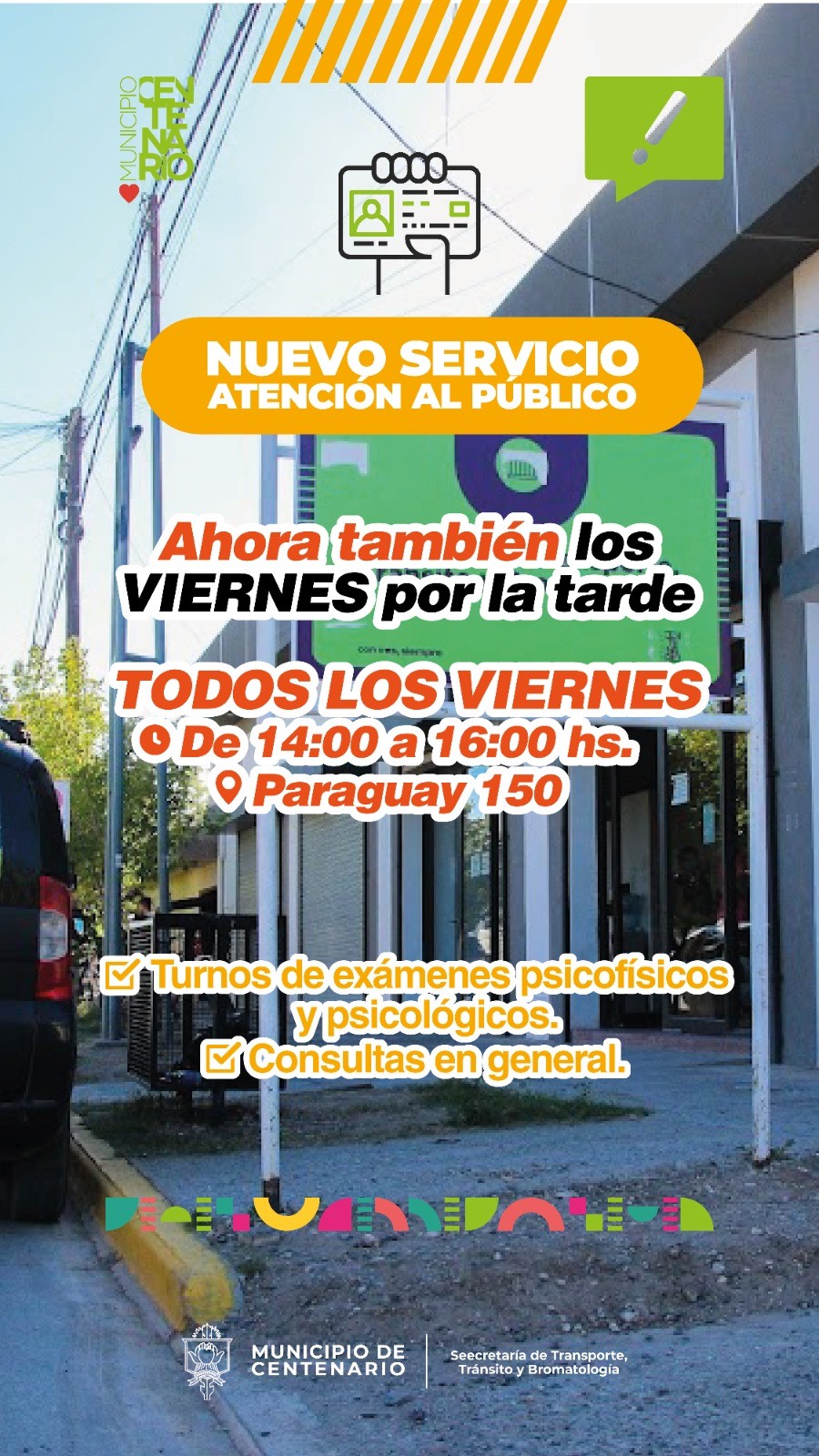 Imagen de LA SECRETARÍA DE TRANSPORTE AMPLÍA SU HORARIO DE ATENCIÓN E INCORPORA LOS VIERNES POR LA TARDE