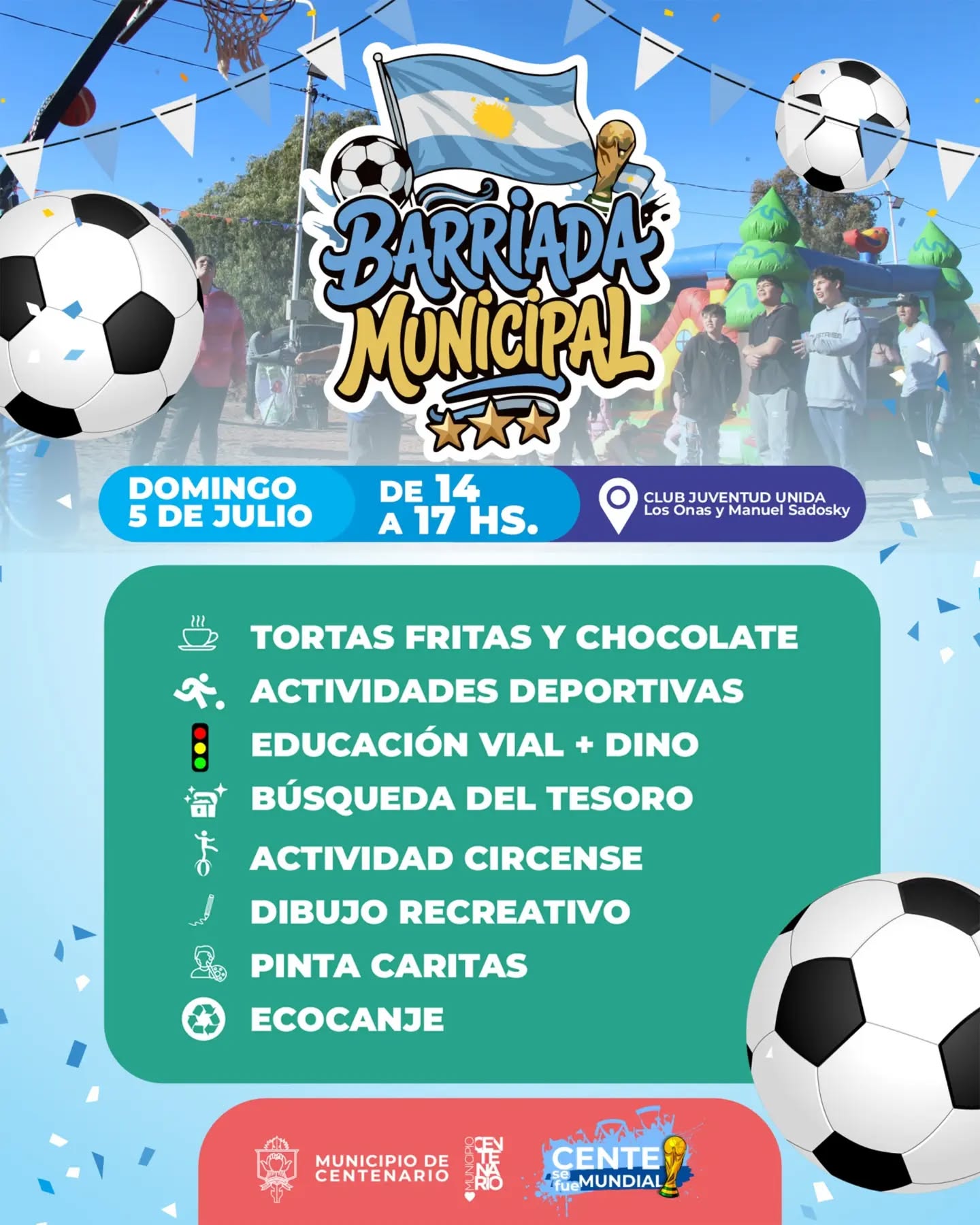Imagen de LAS BARRIADAS MUNICIPALES LLEGAN AL CLUB JUVENTUD UNIDA CON PROPUESTAS PARA TODA LA FAMILIA