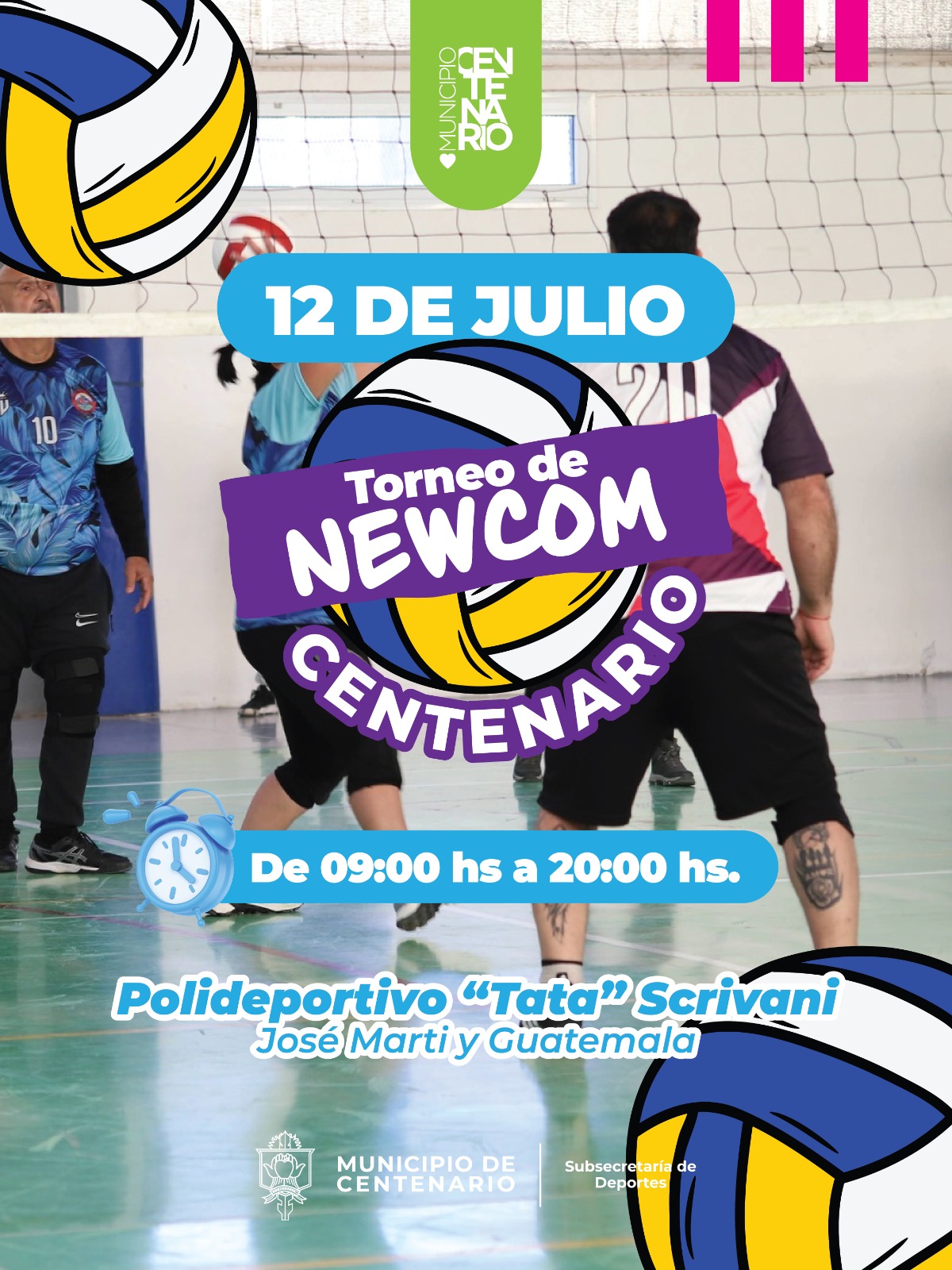Imagen de EL POLIDEPORTIVO TATA SCRIVANI VOLVERÁ A SER SEDE DEL SEGUNDO TORNEO DE NEWCOM