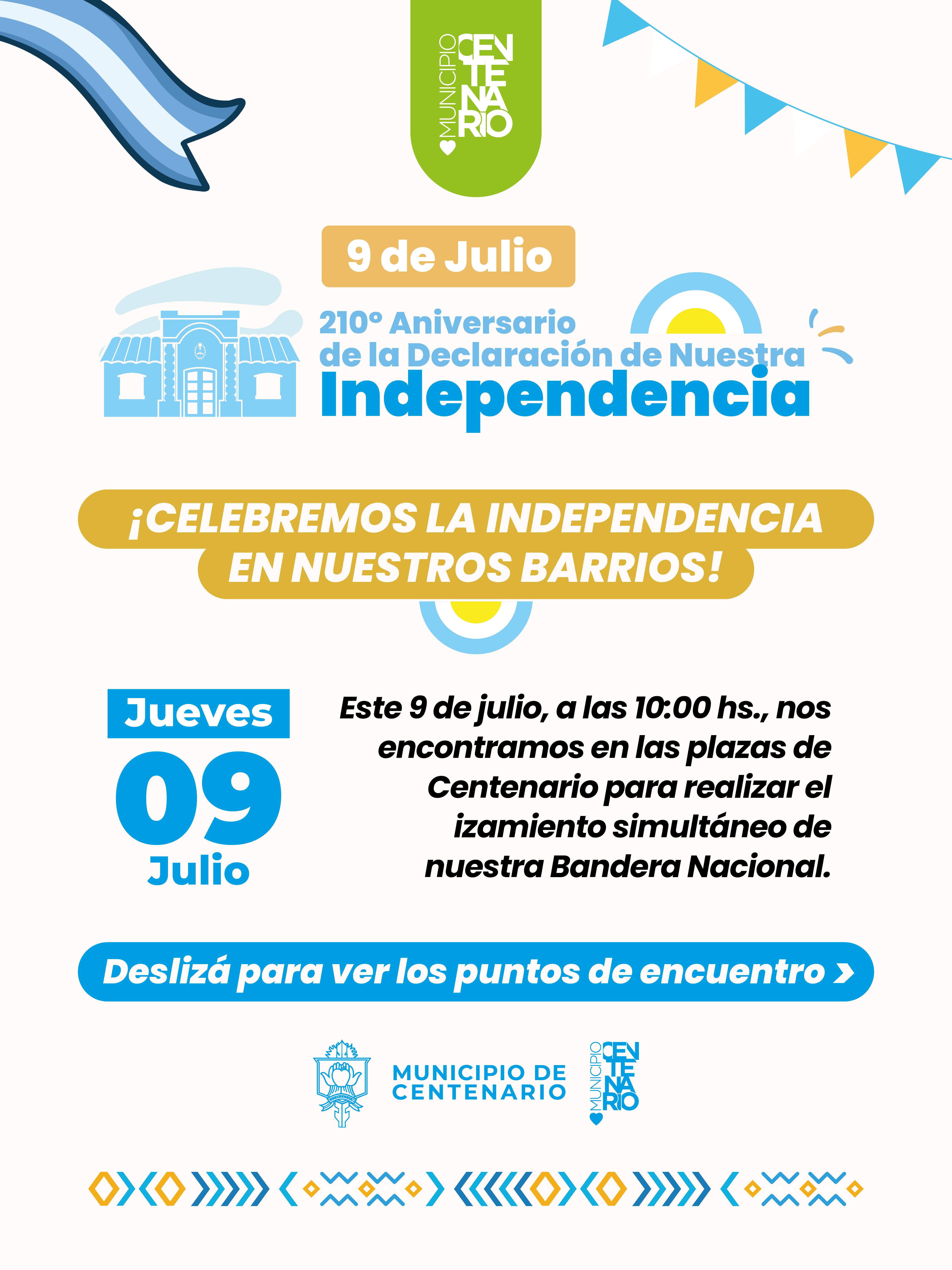 Imagen de CENTENARIO CELEBRARÁ EL DÍA DE LA INDEPENDENCIA CON IZAMIENTOS SIMULTÁNEOS EN DISTINTAS PLAZAS DE LA CIUDAD