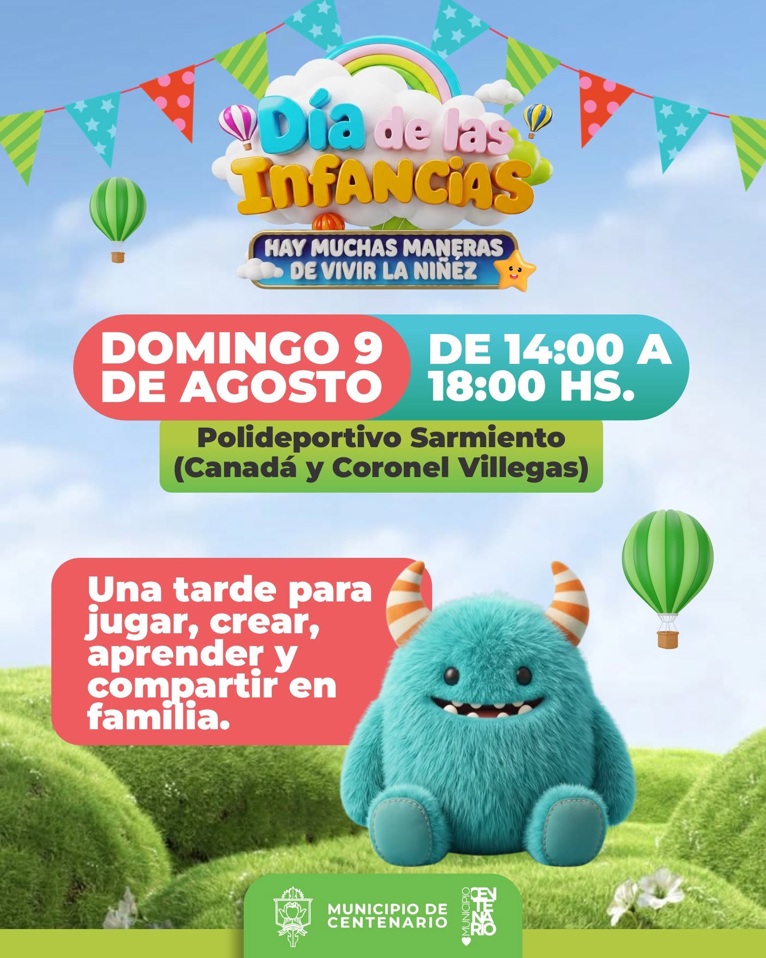 Imagen de EL MUNICIPIO INVITA A TODA LA COMUNIDAD A CELEBRAR EL DÍA DE LAS INFANCIAS EN EL POLIDEPORTIVO SARMIENTO