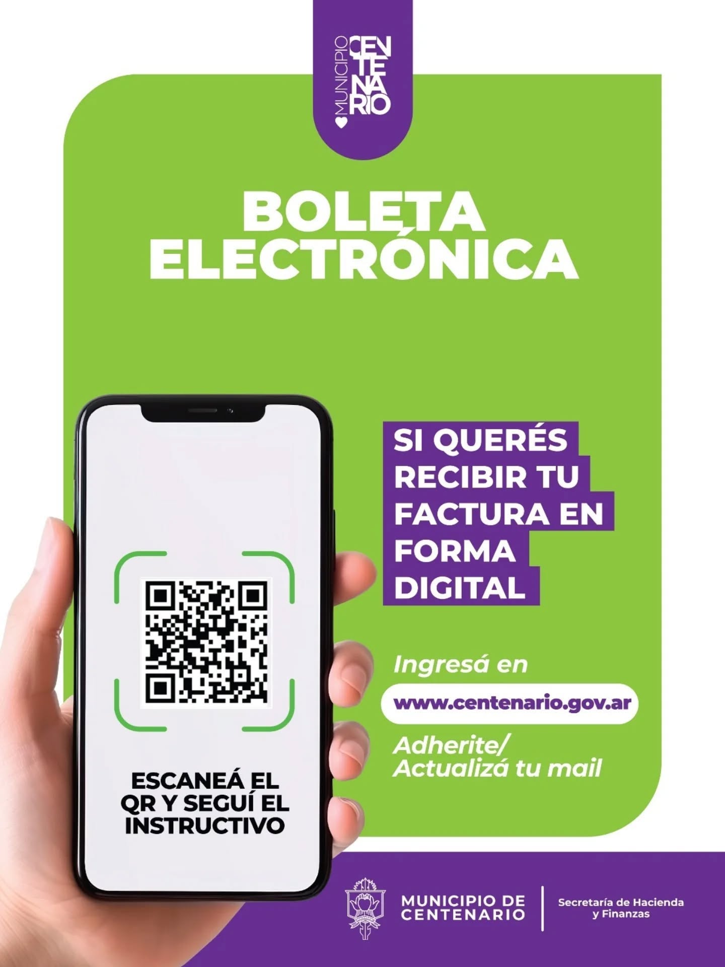Imagen de LA MUNICIPALIDAD COMENZÓ A IMPLEMENTAR EL ENVÍO DE BOLETAS ELECTRÓNICAS PARA RETRIBUTIVOS Y PATENTES