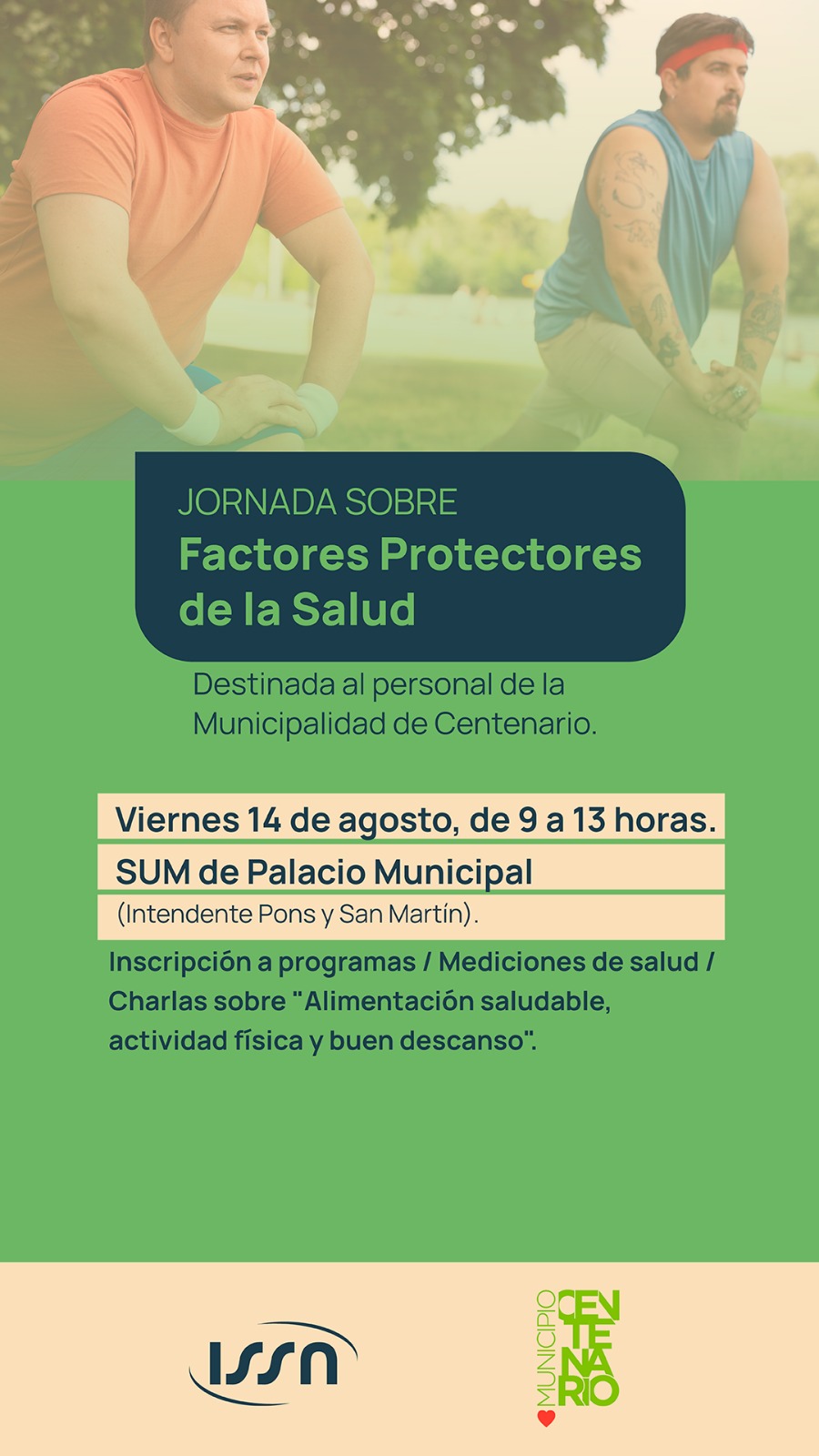 Imagen de EL MUNICIPIO ORGANIZÓ UNA JORNADA SOBRE LOS FACTORES PROTECTORES DE LA SALUD