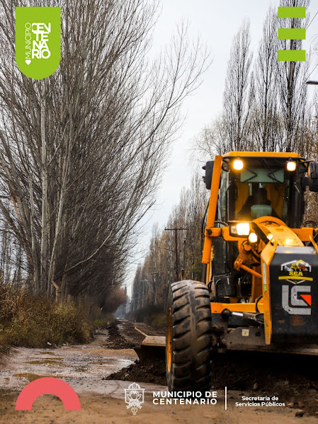 Imagen de LAS MOTONIVELADORAS MUNICIPALES CONTINÚAN CON EL MANTENIMIENTO DE CALLES EN DISTINTOS SECTORES DE CENTENARIO