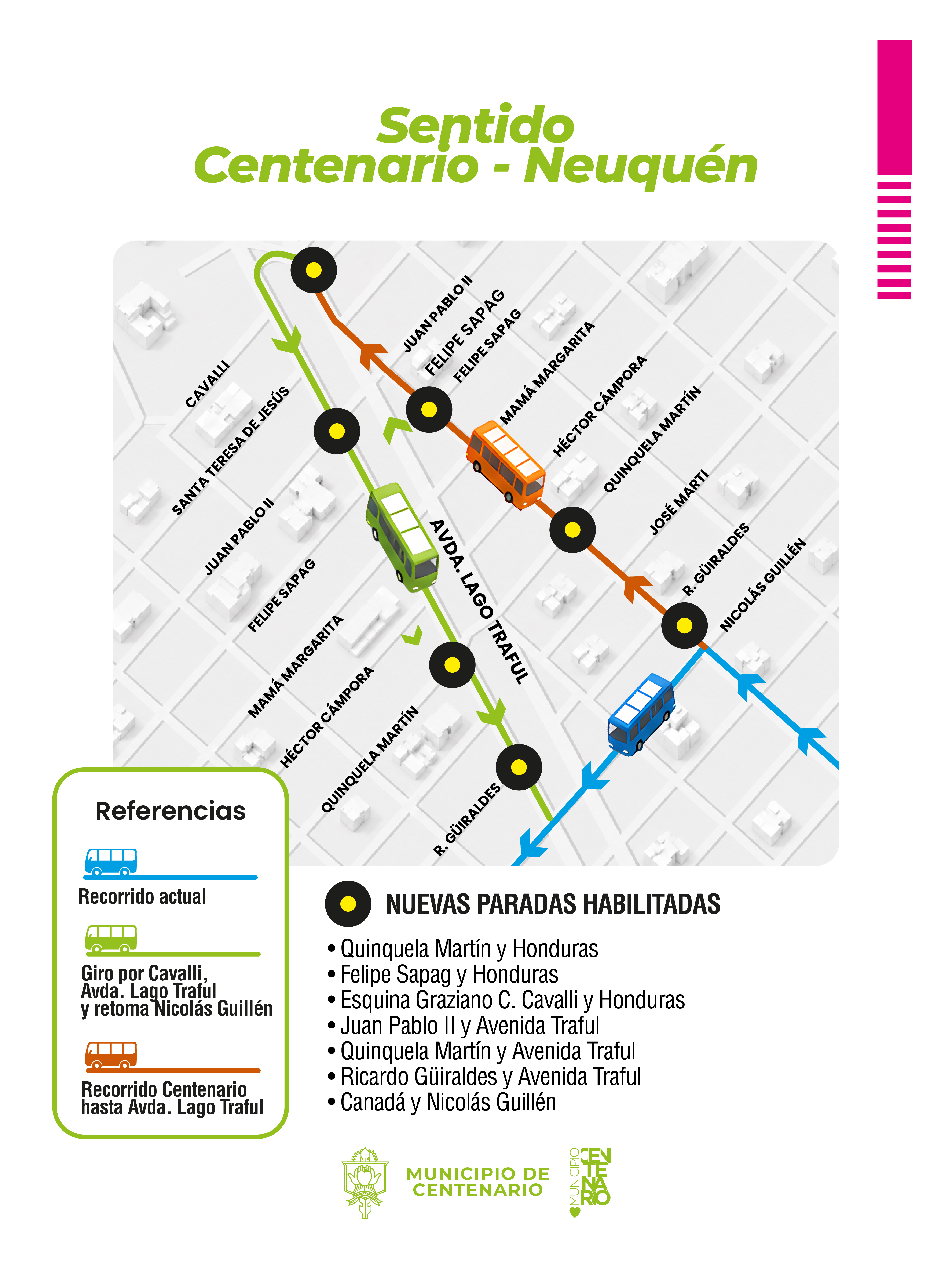 Imagen de MODIFICAN TEMPORALMENTE EL RECORRIDO DEL COLECTIVO POR OBRAS DE SANEAMIENTO