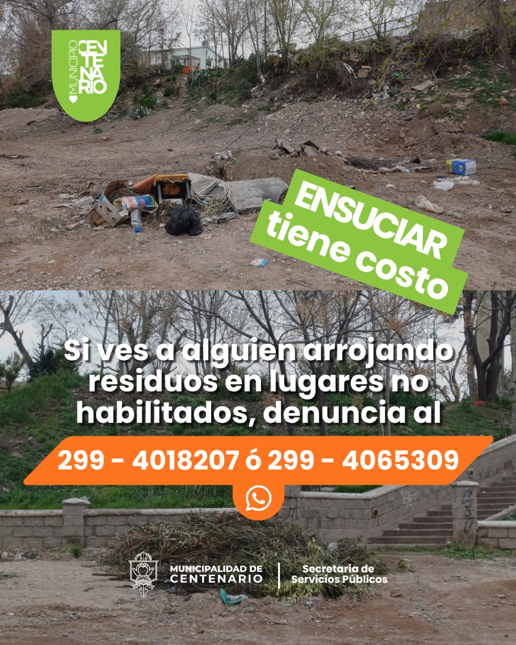 Imagen de HOY EL MUNICIPIO VOLVIÓ A MONTAR UN OPERATIVO DE LIMPIEZA EN EL BARRANCO